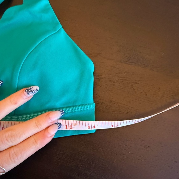 Lululemon Glide and Stride Tank Heathered - Viridian Green - Size 10 - Picture 10 of 12